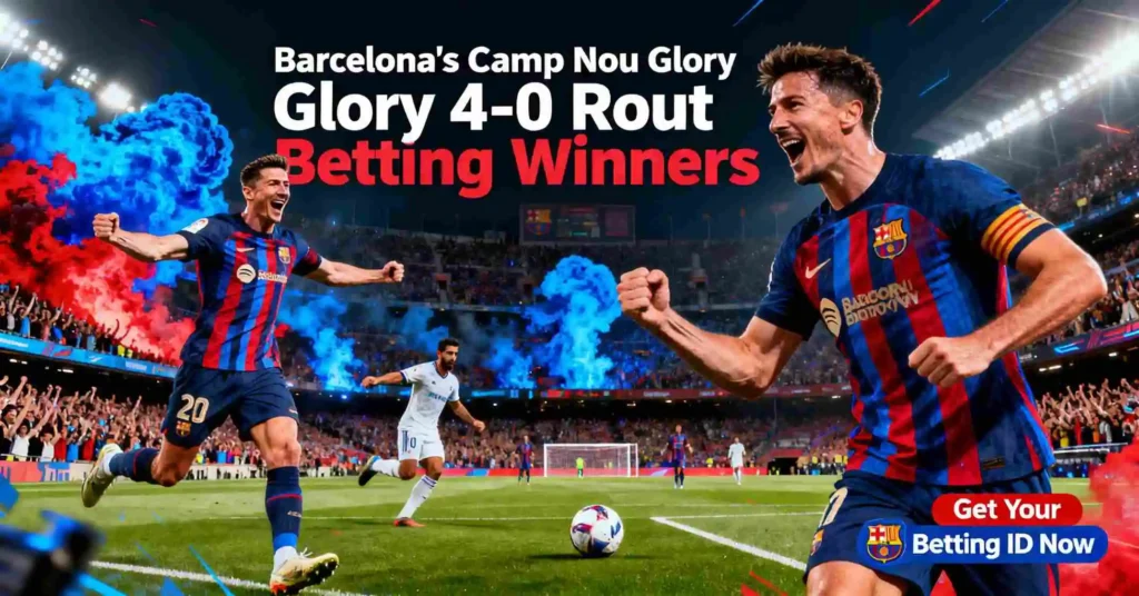 Barcelona’s Camp Nou Glory: 4-0 Rout Betting Winners