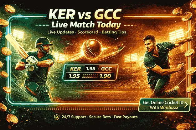 KER vs GCC Today Match – Live Updates, Scorecard & Analysis