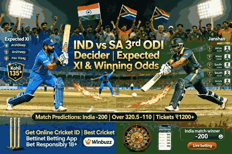 Match Predictions: India vs South Africa Expected XI & Winning Odds
