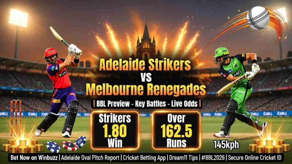 Adelaide Strikers vs Melbourne Renegades – Upcoming BBL Match Preview & Key Battles
