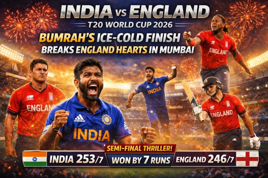 Bumrah’s Ice-Cold Finish Breaks England Hearts in Mumbai