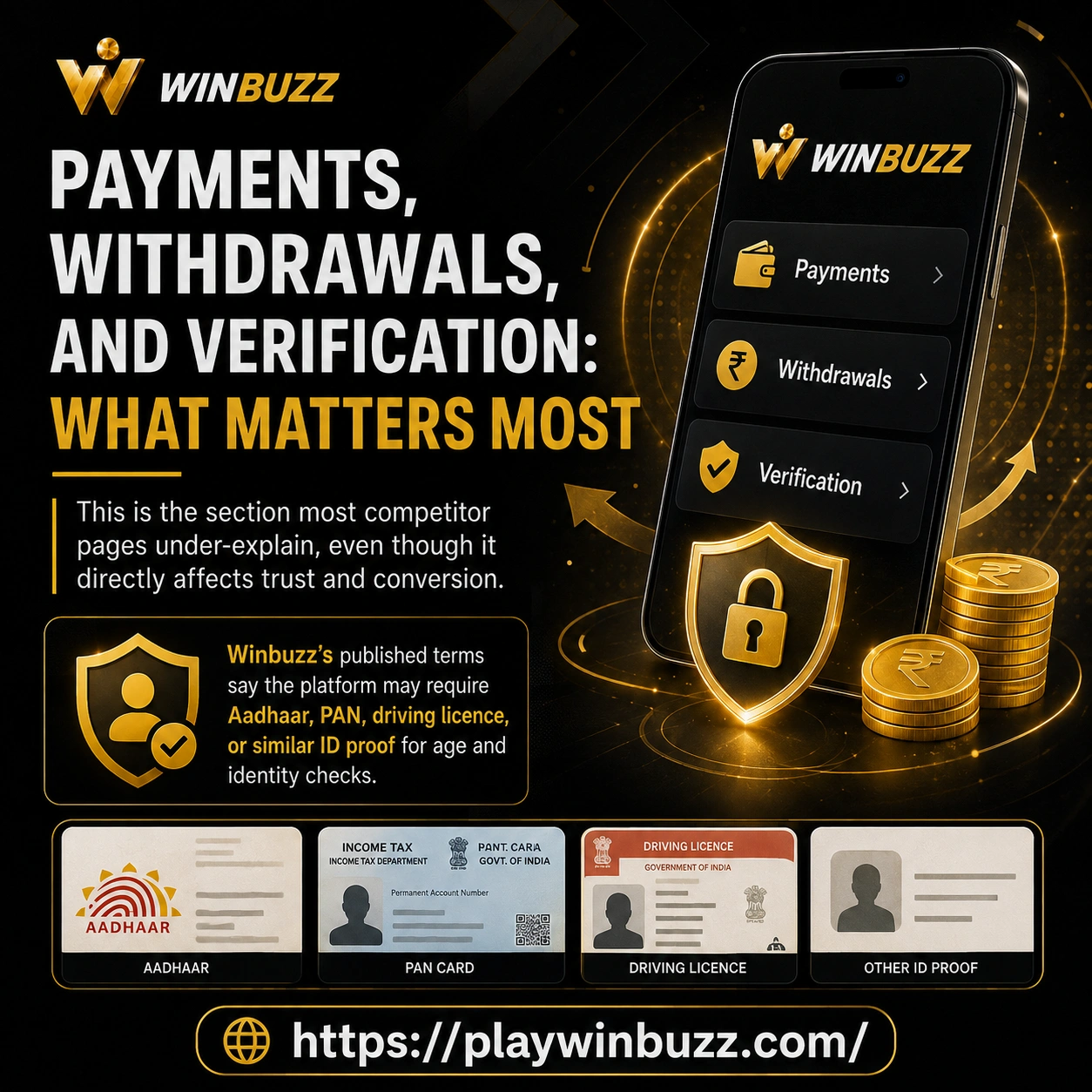 Payments, withdrawals, and verification: what matters most