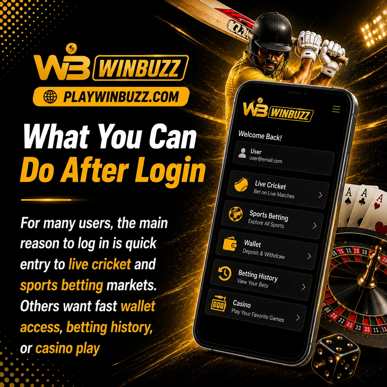 What You Can Do After Login