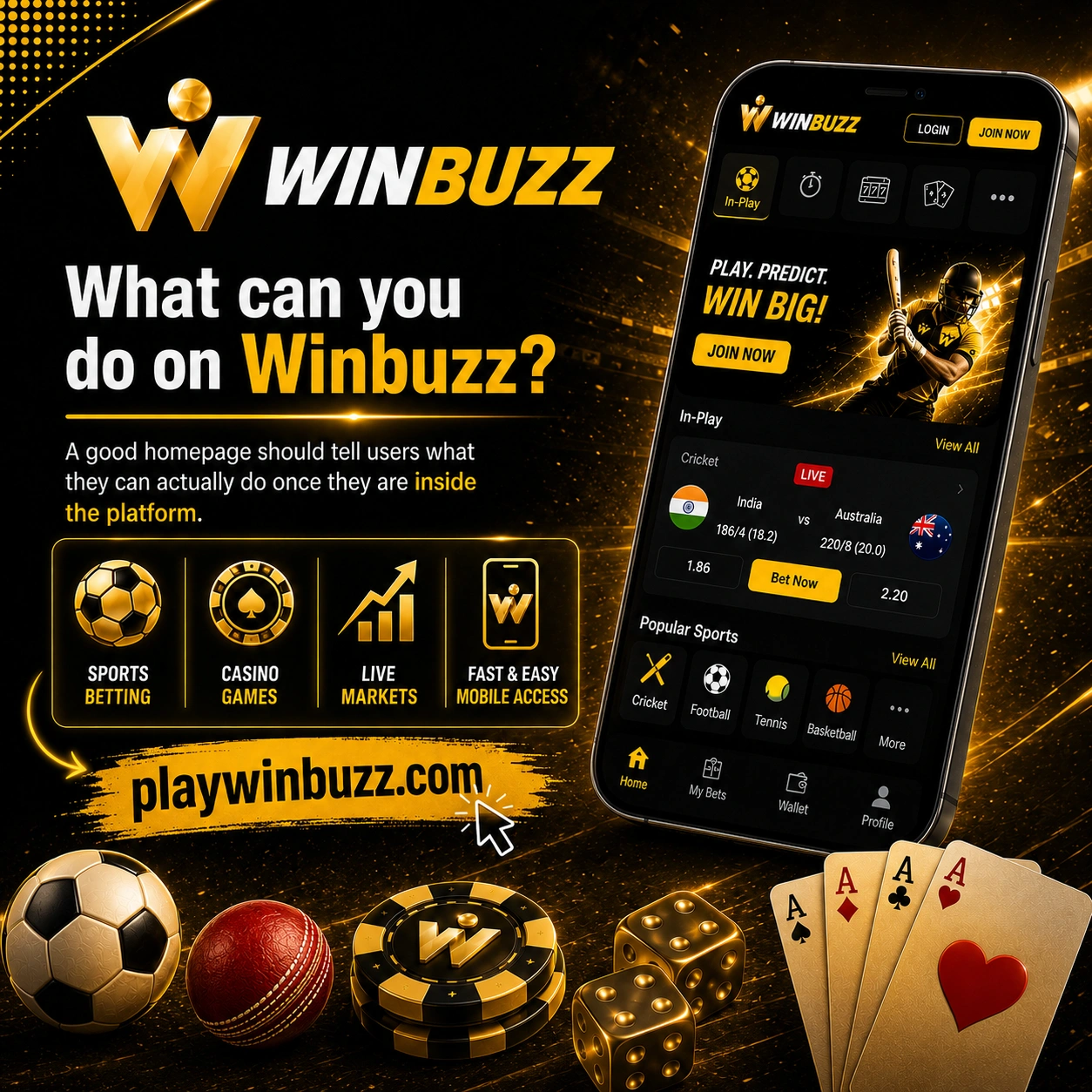 What can you do on Winbuzz