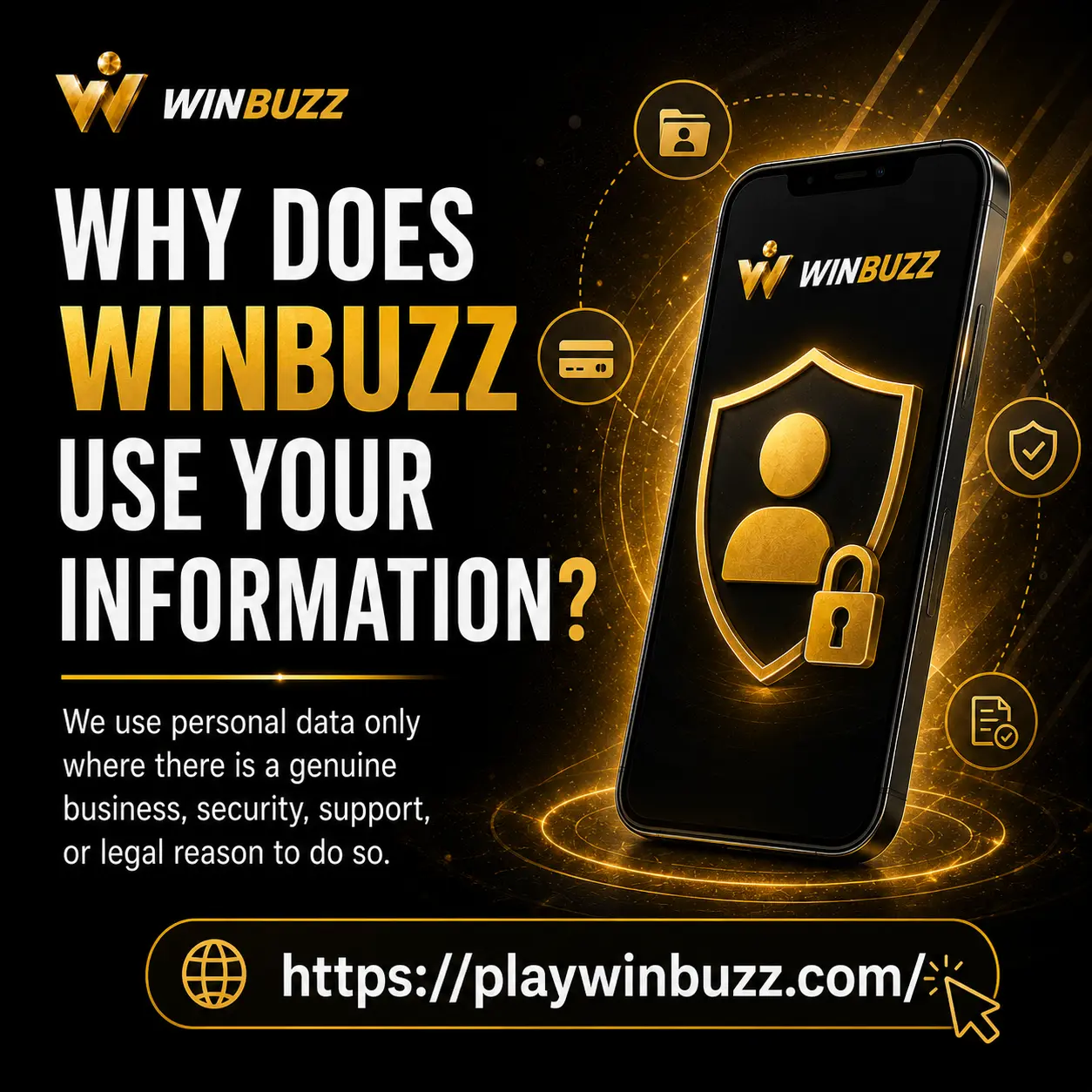 Why does Winbuzz use your information
