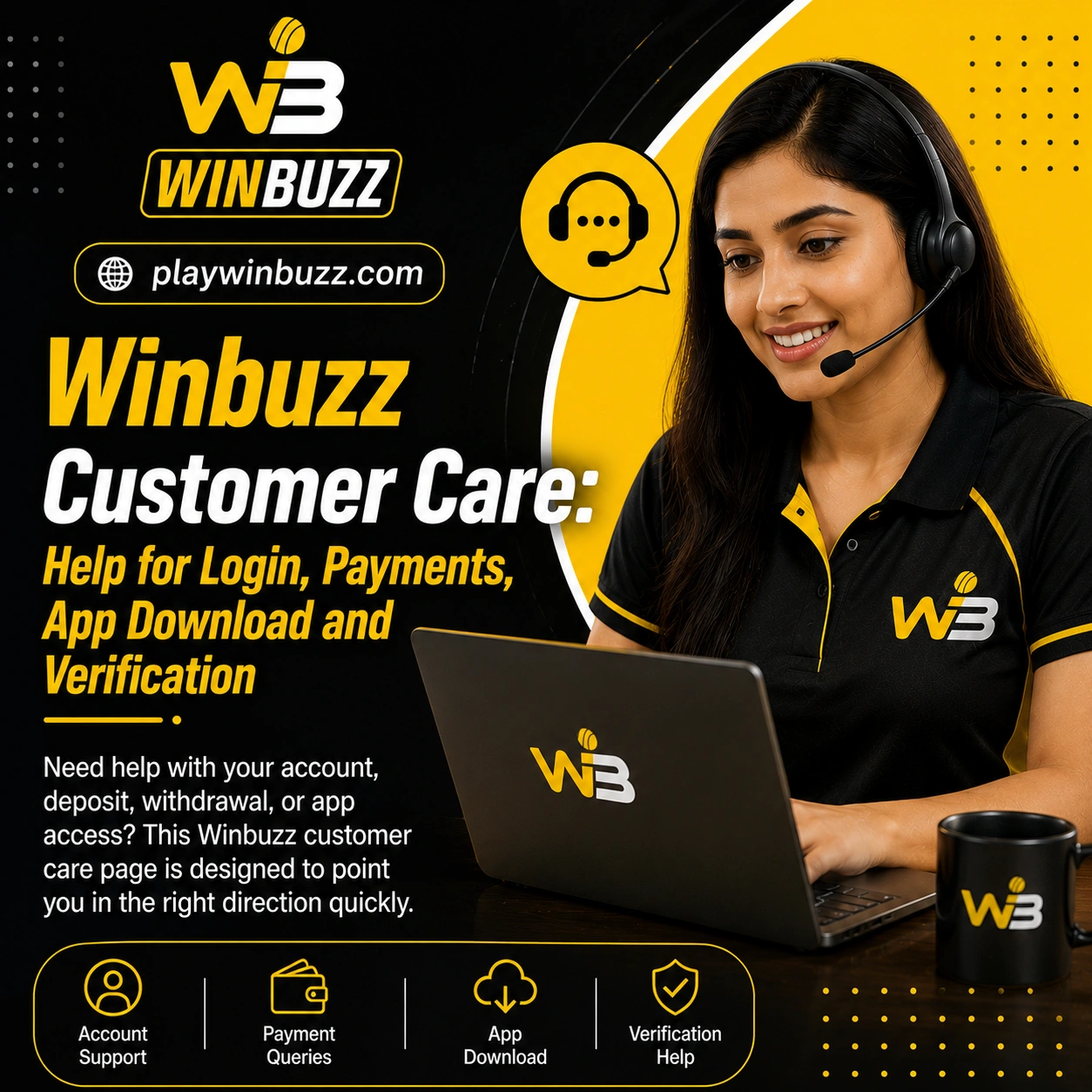 Winbuzz Customer Care Help for Login, Payments, App Download and Verification