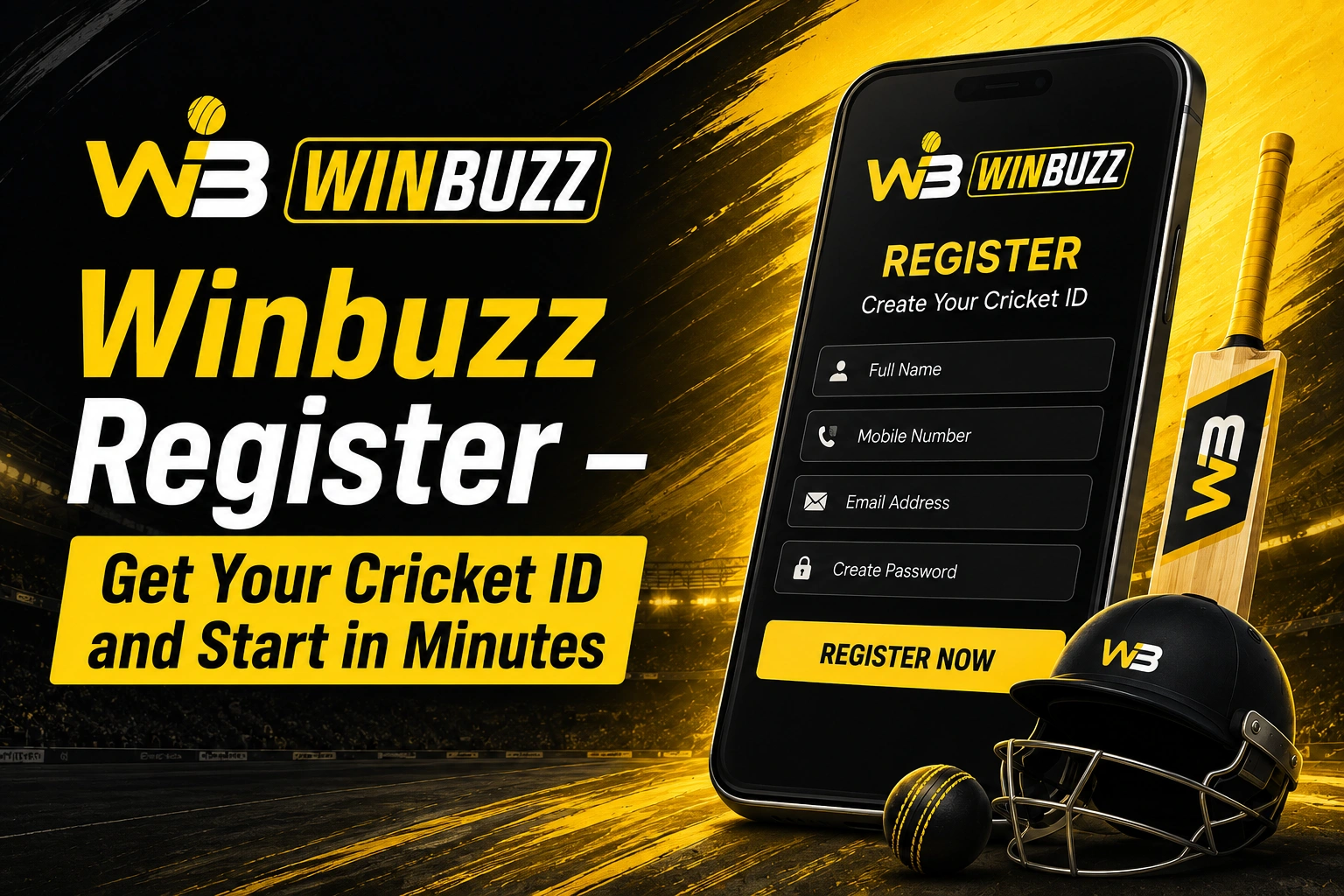 Winbuzz Register – Get Your Cricket ID and Start in Minutes